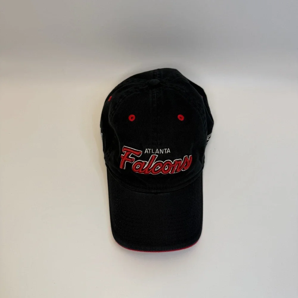 Atlanta Falcons Reebok Black Cotton‎ Adjustable NFL Baseball Hat Mens OSFM